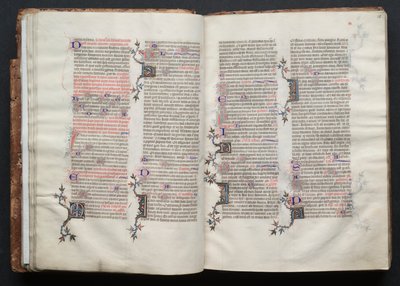 The Gotha Missal: Fol. 25r, tekst, ca. 1375. av Master of the Boqueteaux