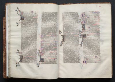 The Gotha Missal: Fol. 26r, tekst, ca. 1375. av Master of the Boqueteaux
