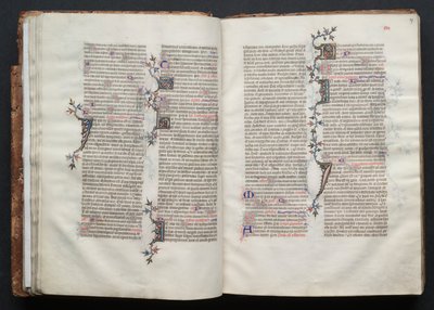 The Gotha Missal: Fol. 26v, tekst, ca. 1375. av Master of the Boqueteaux