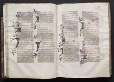 The Gotha Missal: Fol. 28r, tekst, ca. 1375. av Master of the Boqueteaux