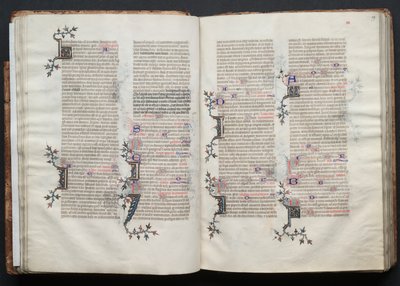 The Gotha Missal: Fol. 29r, tekst, ca. 1375. av Master of the Boqueteaux