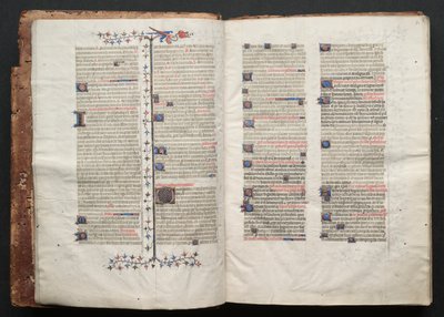 The Gotha Missal: Fol. 2v, tekst , c. 1375. av Master of the Boqueteaux