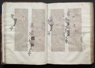 The Gotha Missal: Fol. 33r, tekst, ca. 1375. av Master of the Boqueteaux