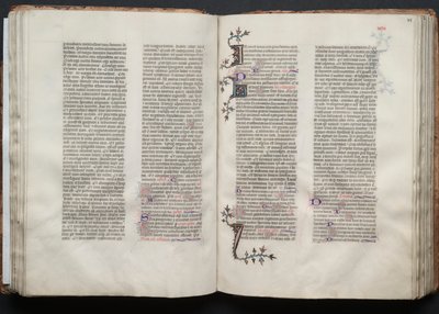 The Gotha Missal: Fol. 47v, tekst, ca. 1375. av Master of the Boqueteaux