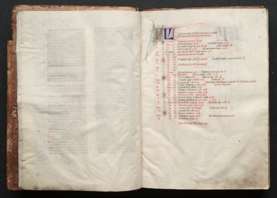 The Gotha Missal: Fol. 5r, tekst , c. 1375. av Master of the Boqueteaux