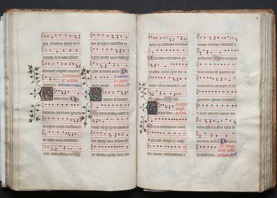 The Gotha Missal: Fol. 60r, tekst, ca. 1375. av Master of the Boqueteaux