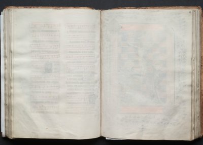 The Gotha Missal: Fol. 63r, tekst, ca. 1375. av Master of the Boqueteaux