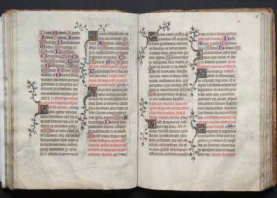 The Gotha Missal: Fol. 66r, tekst, ca. 1375. av Master of the Boqueteaux