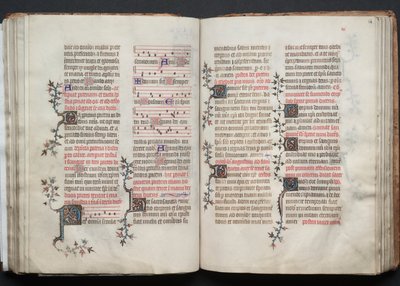 The Gotha Missal: Fol. 68r, tekst, ca. 1375. av Master of the Boqueteaux
