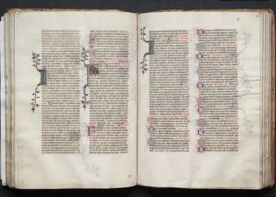 The Gotha Missal: Fol. 73r, tekst, ca. 1375. av Master of the Boqueteaux