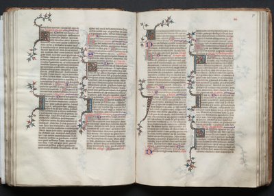 The Gotha Missal: Fol. 75r, tekst, ca. 1375. av Master of the Boqueteaux