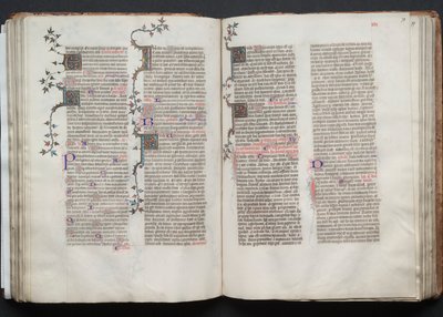 The Gotha Missal: Fol. 78r, tekst, ca. 1375. av Master of the Boqueteaux