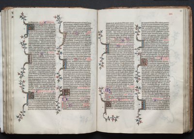 The Gotha Missal: Fol. 84v, tekst, ca. 1375. av Master of the Boqueteaux