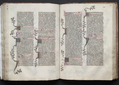 The Gotha Missal: Fol. 85v, tekst, ca. 1375. av Master of the Boqueteaux