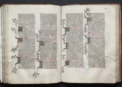 The Gotha Missal: Fol. 88r, tekst, ca. 1375. av Master of the Boqueteaux