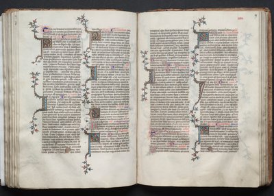 The Gotha Missal: Fol. 88v, tekst, ca. 1375. av Master of the Boqueteaux