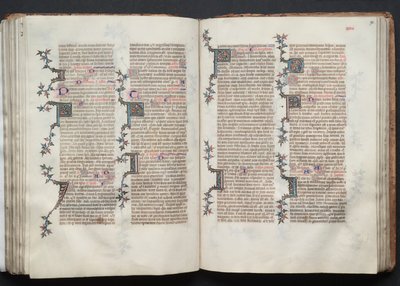 The Gotha Missal: Fol. 89v, tekst, ca. 1375. av Master of the Boqueteaux