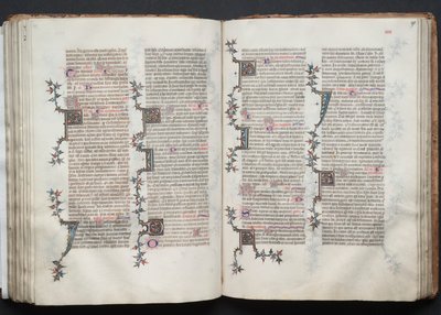 The Gotha Missal: Fol. 90v, tekst, ca. 1375. av Master of the Boqueteaux
