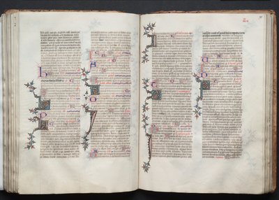 The Gotha Missal: Fol. 95r, tekst, ca. 1375. av Master of the Boqueteaux
