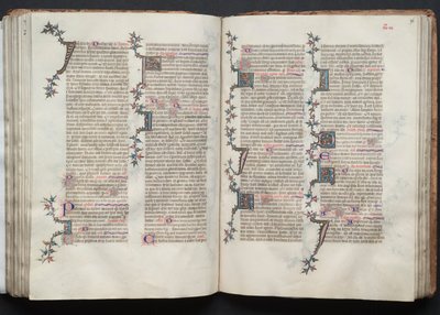 The Gotha Missal: Fol. 96r, tekst, ca. 1375. av Master of the Boqueteaux