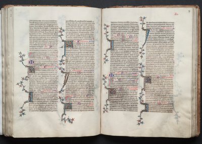The Gotha Missal: Fol. 97r, tekst, ca. 1375. av Master of the Boqueteaux