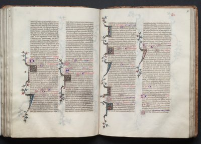 The Gotha Missal: Fol. 98r, tekst, ca. 1375. av Master of the Boqueteaux