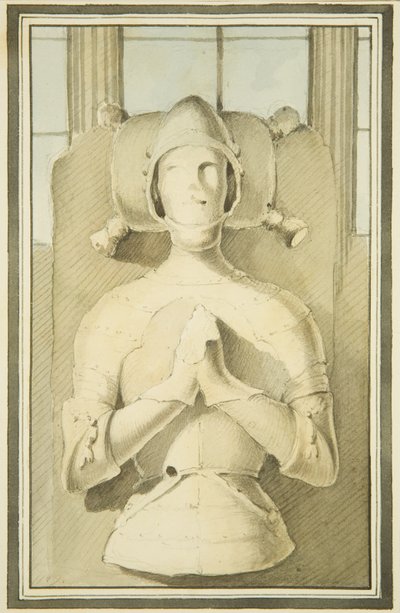 Skulptur av Robert, hertug av Normandie, i St Philip