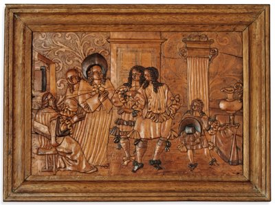 Eger intarsia panel, midten av 1600-tallet av Master of the Decorated Background