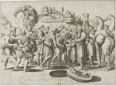 Joseph solgt av brødrene hans av Master of the Die