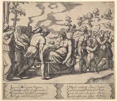 Plate 5: Psyche bar på et kull, fra 