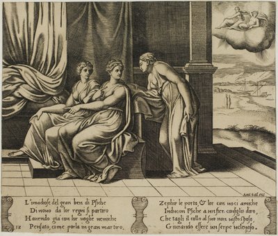 Psyches søstre ... Overtal henne om at en slange sover med henne av Master of the Die