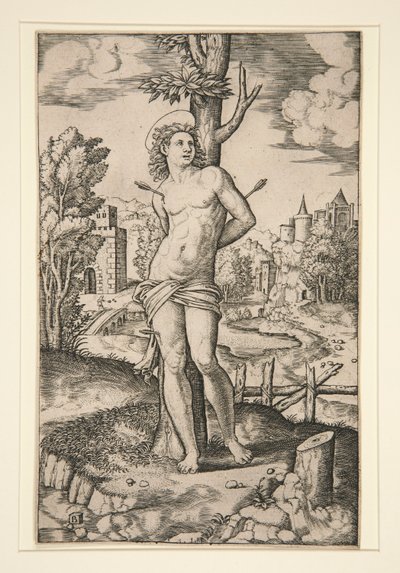 St. Sebastian av Master of the Die