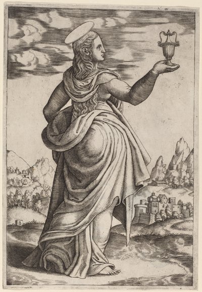 Magdalen av Master of the Die after Follower of Raphael