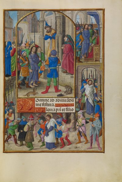 Kristus foran Kaifas av Master of the Dresden Prayer Book