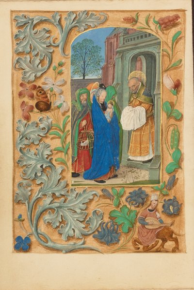 Presentasjonen i tempelet av Master of the Dresden Prayer Book