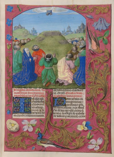 Temporale (2. porsjon: fra påskedag til søndag før advent), . Kristi himmelfartsdag (Kristi himmelfartsdag). av Master of the Dresden Prayer Books
