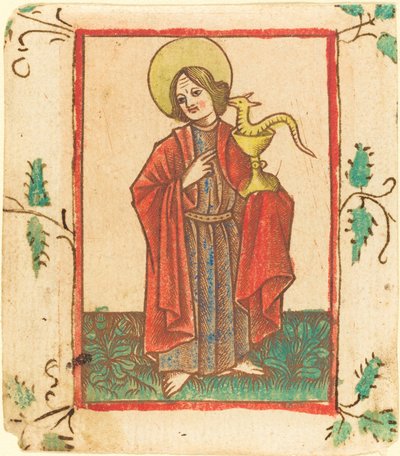 Evangelisten Johannes av Master of the Dutuit Mount of Olives after Master of St. Erasmus