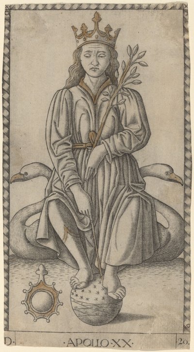 Apollo av Master of the E-Series Tarocchi