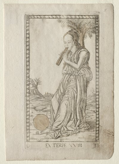 Euterpe (musikk, lyrisk poesi) (fra Tarocchi-serien D: Apollo and the Muses, #18) av Master of the E-Series Tarocchi