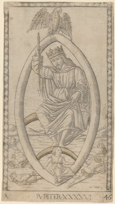 Jupiter (Jupiter) av Master of the E-Series Tarocchi