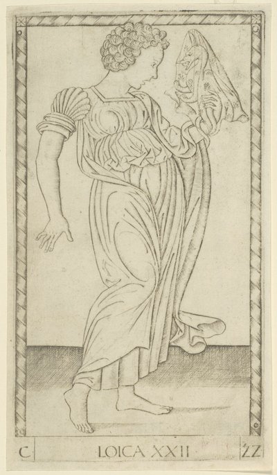 Logic, plate 22 fra Arts and Sciences av Master of the E Series Tarocchi