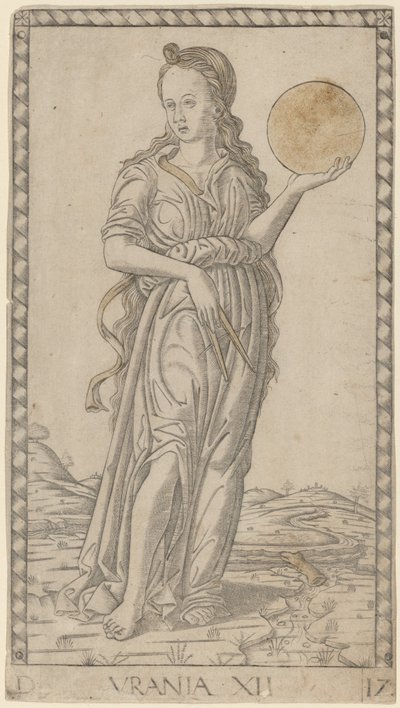 Urania av Master of the E-Series Tarocchi