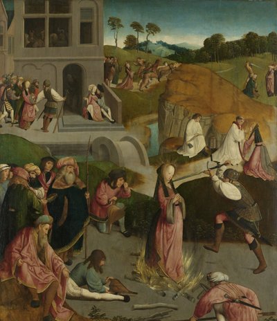 Martyrdommen til Saint Lucy Saint Lucias martyrium av Master of the Figdor Deposition