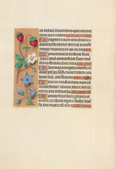 Hours of Queen Isabella the Catholic, Queen of Spain: Fol. 105v, ca. 1500. av Master of the First Prayerbook of Maximillian