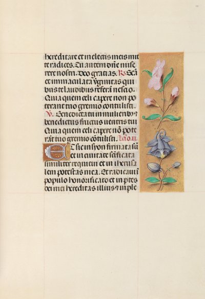 Hours of Queen Isabella the Catholic, Queen of Spain: Fol. 111r, ca. 1500. av Master of the First Prayerbook of Maximillian