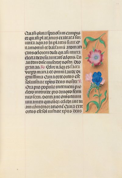 Hours of Queen Isabella the Catholic, Queen of Spain: Fol. 112r, ca. 1500. av Master of the First Prayerbook of Maximillian