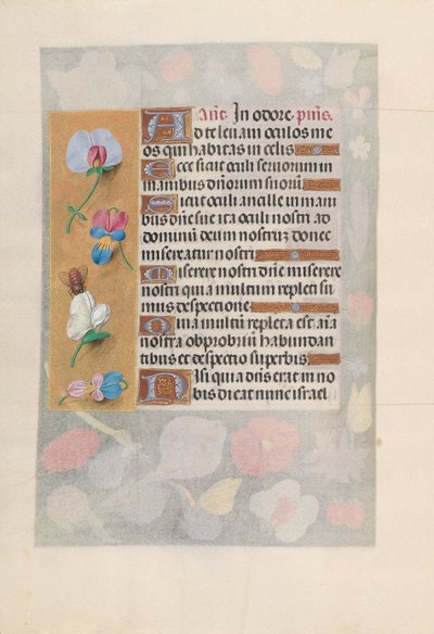 Hours of Queen Isabella the Catholic, Queen of Spain: Fol. 137v, ca. 1500. av Master of the First Prayerbook of Maximillian