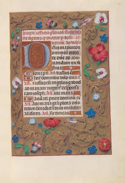Hours of Queen Isabella the Catholic, Queen of Spain: Fol. 160r, ca. 1500. av Master of the First Prayerbook of Maximillian