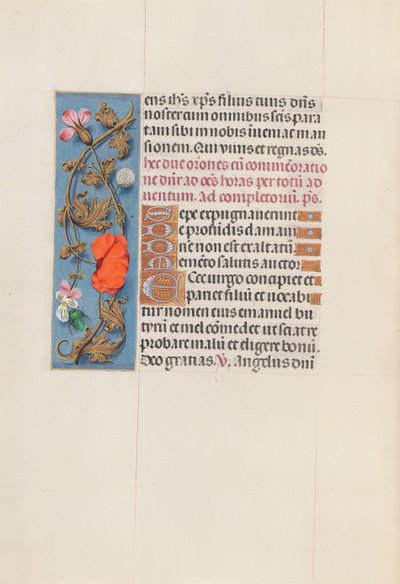Hours of Queen Isabella the Catholic, Queen of Spain: Fol. 161v, ca. 1500. av Master of the First Prayerbook of Maximillian