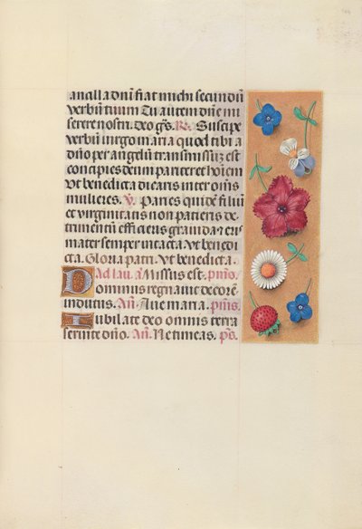 Hours of Queen Isabella the Catholic, Queen of Spain: Fol. 164r, ca. 1500. av Master of the First Prayerbook of Maximillian